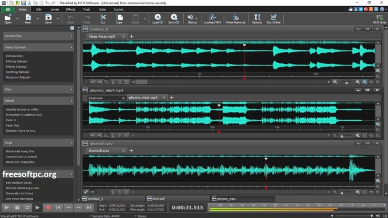 wavepad audio editor